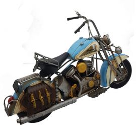 Dekoratif Metal Çantalı Chopper Motosiklet