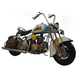Dekoratif Metal Çantalı Chopper Motosiklet