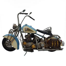 Dekoratif Metal Çantalı Chopper Motosiklet