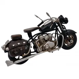 El Yapımı Vintage Metal Dekoratif Motosiklet