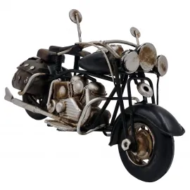 El Yapımı Vintage Metal Dekoratif Motosiklet