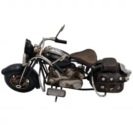 El Yapımı Vintage Metal Dekoratif Motosiklet