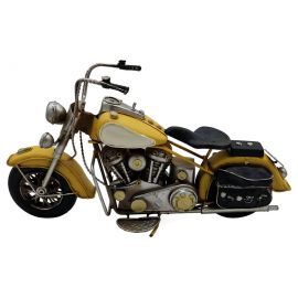 Yellow Moody Metal Chopper Dekoratif Motosiklet - Büyük Boy