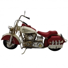 Redskin Retro Dekoratif Metal Motosiklet Maketi