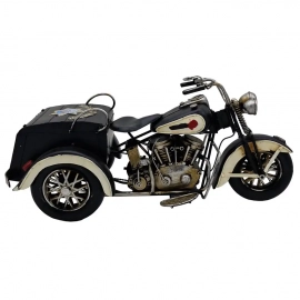 Highway Patrol Trike Dekoratif Metal Motosiklet