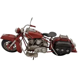 Red Fury Metal El Yapımı Dekoratif Motosiklet