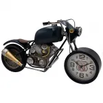Dekoratif Metal Motosiklet Masa Saati | Ofis ve Ev İçin Masaüstü Aksesuar | Erkeğe Hediye