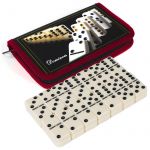 Domino Oyunu 28 Büyük Taşlı 2-4 Kişilik Çantalı Oyun Seti