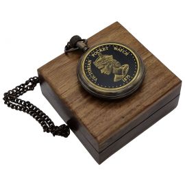 Kişiye Özel Pirinç Queen Victorian Pocket Watch 1875 Köstekli Bayan Cep Saati