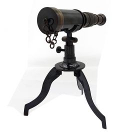 Dekoratif Vintage Pirinç Teleskop (Küçük Boy)