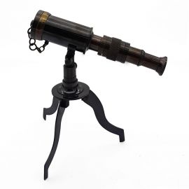 Dekoratif Vintage Pirinç Teleskop (Küçük Boy)