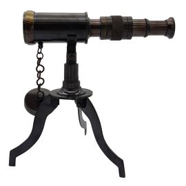 Dekoratif Vintage Pirinç Teleskop (Küçük Boy)