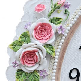 Garden Sarkaçlı Beyaz Duvar Saati