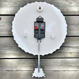 Garden Sarkaçlı Beyaz Duvar Saati