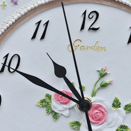 Garden Sarkaçlı Beyaz Duvar Saati