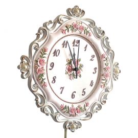 İncili Sessiz Sarkaçlı Duvar Saati