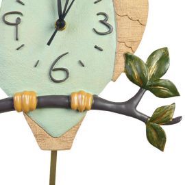 Sevimli Baykuş Duvar Saati