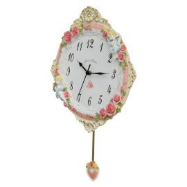 Farm House Melekli ve Sarkaçlı Duvar Saati