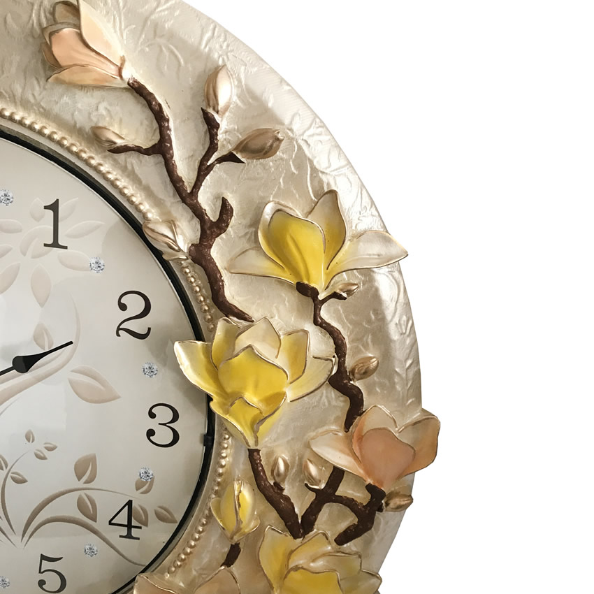 Bahar Dalları Büyük Boy Lüks Duvar Saati / Hediye Mevsimi