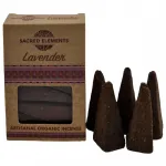 Sacred Elements Lavender Artisanal Organik Jumbo Koni Tütsü - 5 Adet