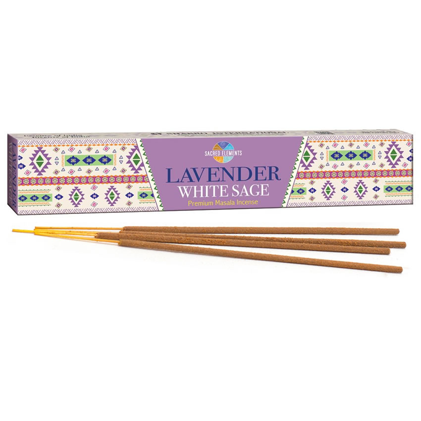 Sacred Elements Lavender White Sage Premium Masala Tütsü