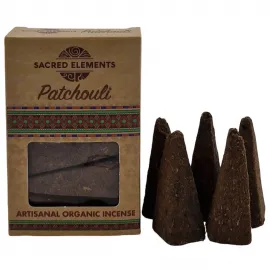 Sacred Elements Patchouli Artisanal Organik Jumbo Koni Tütsü - 5 Adet