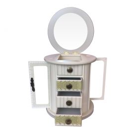 Congratulations Çiçek Desenli Aynalı Takı Kutusu