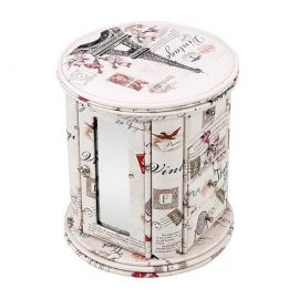 Deri Kaplama Çekmeceli Takı Kutusu