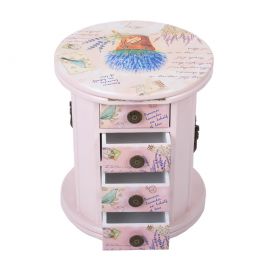 Lavanta Açılır Kapak Takı Kutusu