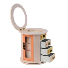 Modern Yuvarlak Dönen Takı Kutusu