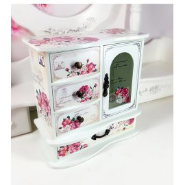 Çiçek Desenli Takı Kutusu