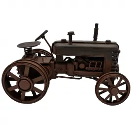 Vintage Metal Traktör Modeli El Yapımı Çiftçiye Hediye