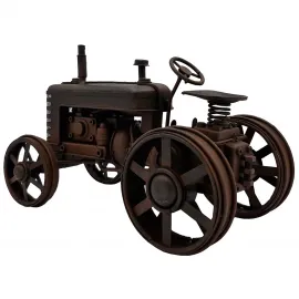 Vintage Metal Traktör Modeli El Yapımı Çiftçiye Hediye
