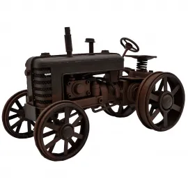 Vintage Metal Traktör Modeli El Yapımı Çiftçiye Hediye