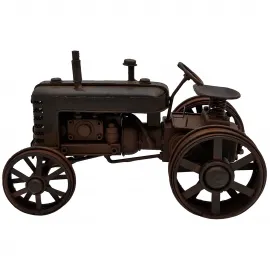Vintage Metal Traktör Modeli El Yapımı Çiftçiye Hediye