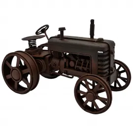 Vintage Metal Traktör Modeli El Yapımı Çiftçiye Hediye