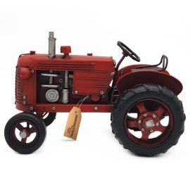 Dekoratif Nostaljik Metal Traktör (Büyük Boy)