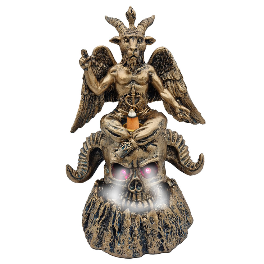 Baphomet LED Işıklı Polyester Geri Akış Tütsü Şelalesi