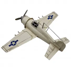 Dekoratif Metal Uçak Vintage Keşif Uçağı