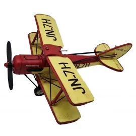 Vintage WWI Curtiss Jenny JN-7H Metal Dekoratif Uçak Modeli