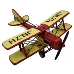 Vintage WWI Curtiss Jenny JN-7H Metal Dekoratif Uçak Modeli