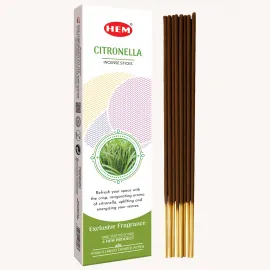 HEM Citronella Sivrisinek Kovucu Organik Tütsü Çubukları