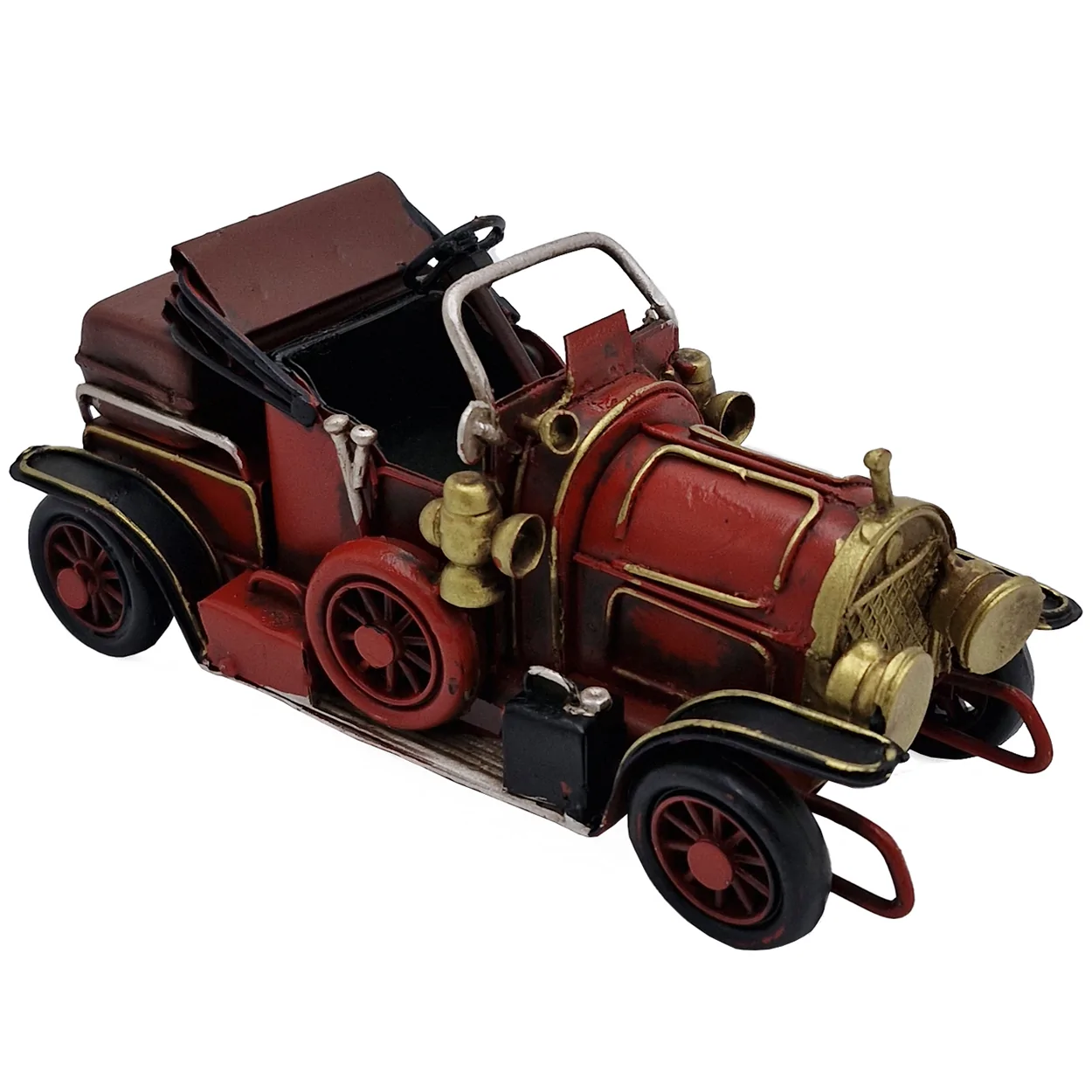 Küçük Boy Vintage Dekoratif Metal Araba - Ofis ve Ev Dekoru İçin Nostaljik Hediye