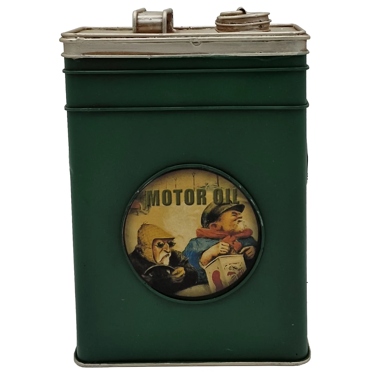 Vintage Motor Yağı Bidonu Temalı Dekoratif Kumbara