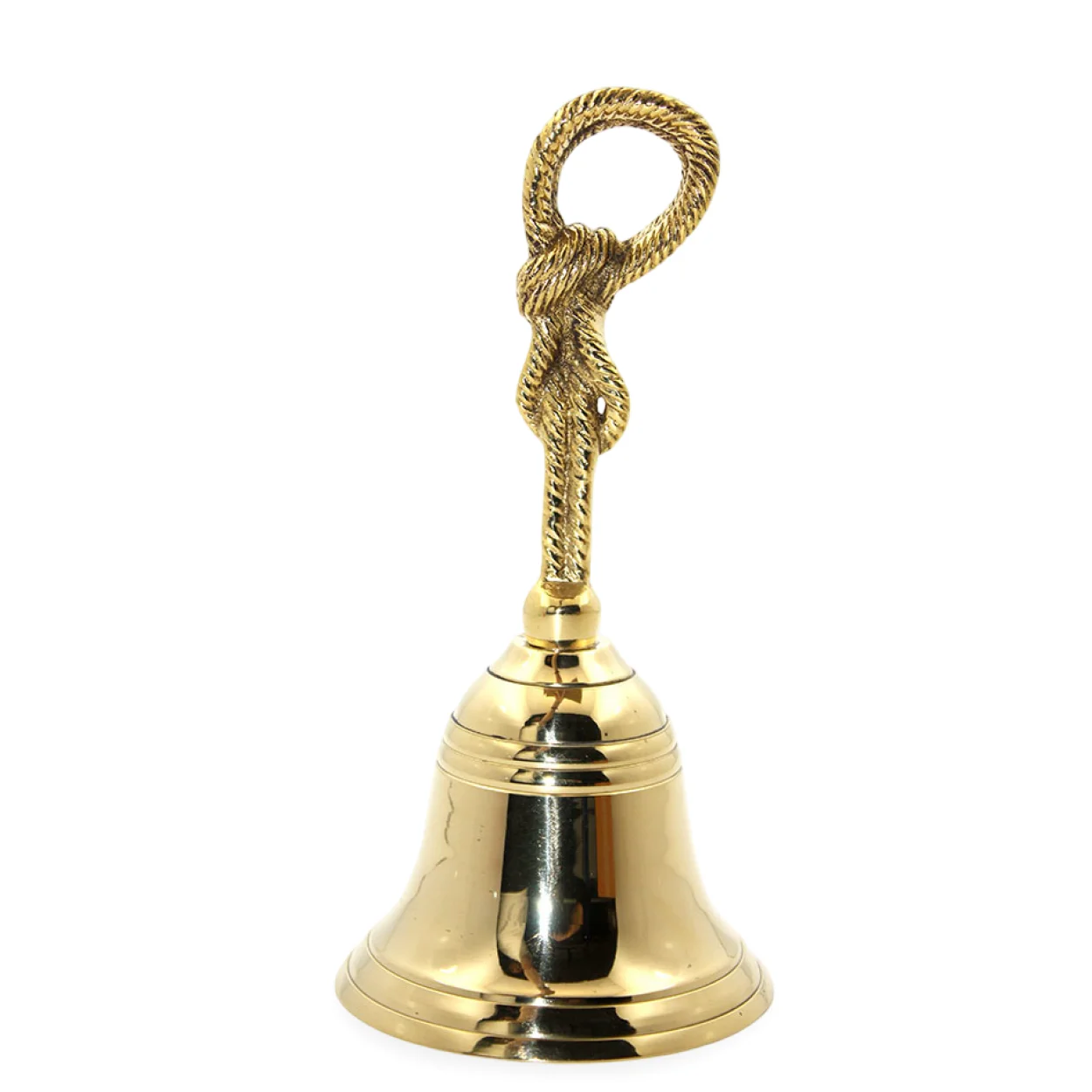 El Yapımı Pirinç El Çanı | Özel Tasarım Nostaljik Dekoratif Denizci Zili 19x9 cm El Yapımı Pirinç El Çanı | Özel Tasarım Nostaljik Dekoratif Denizci Zili 19x9 cm