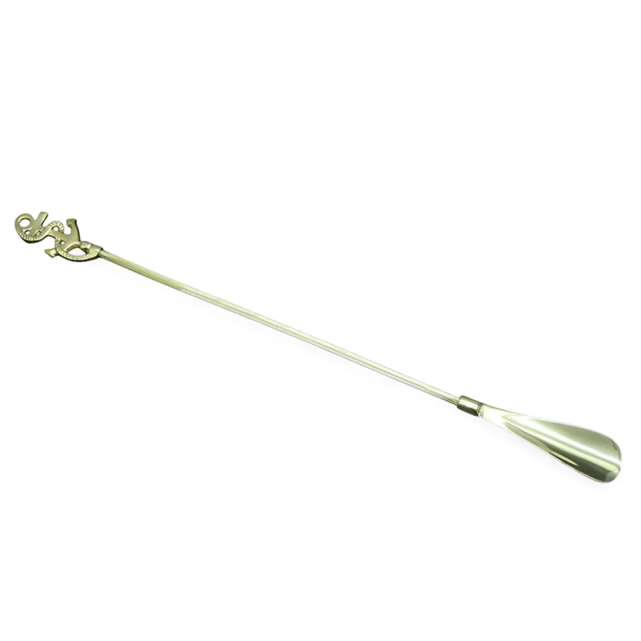 Denizci Temalı Pirinç Çapa Desenli Uzun Metal Kerata Çekecek – Ergonomik Ayakkabı Çekeceği Denizci Temalı Pirinç Çapa Desenli Uzun Metal Kerata Çekecek – Ergonomik Ayakkabı Çekeceği