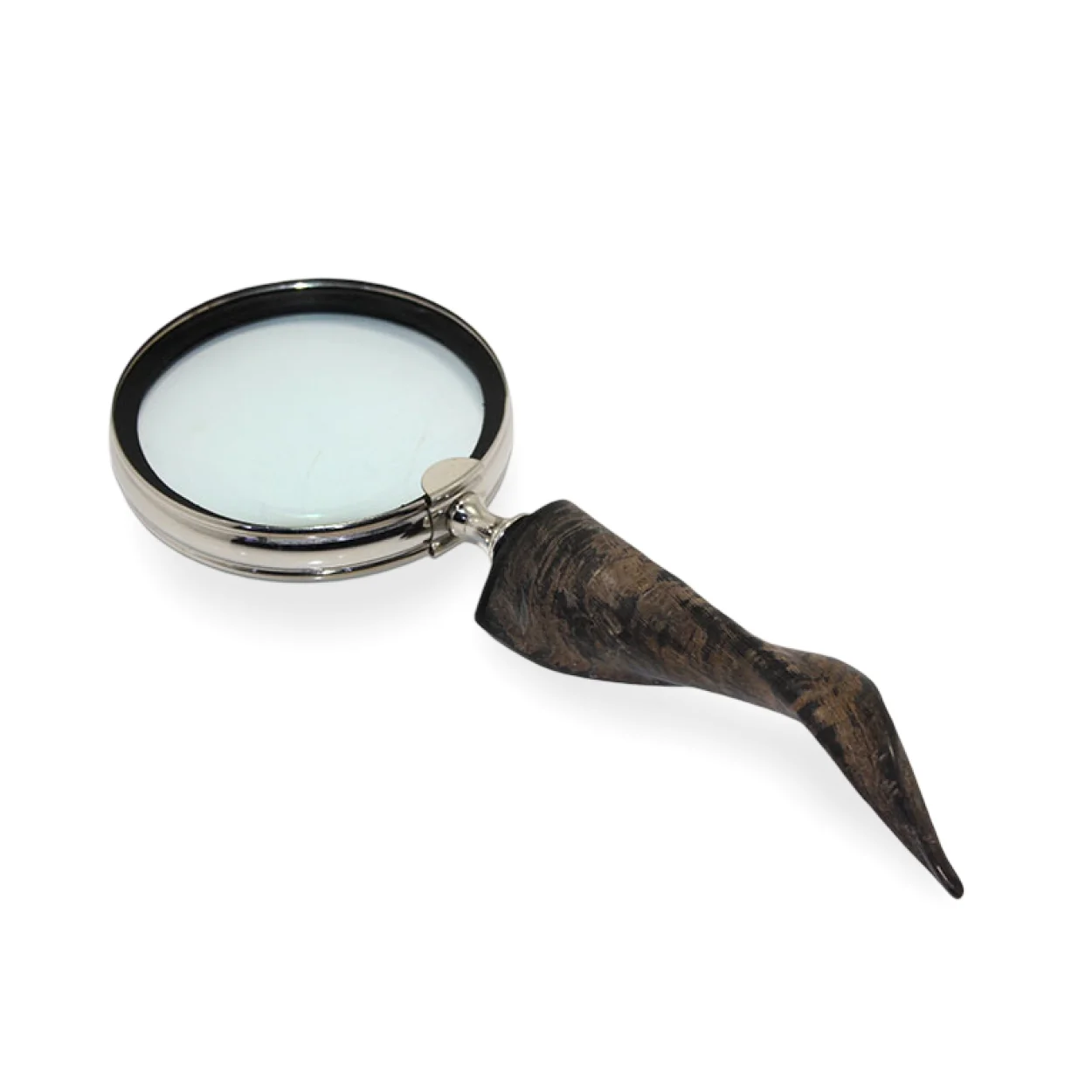 El Yapımı Otantik Boynuz Saplı Dekoratif Büyüteç - Şık Okuma ve Koleksiyon Objeleri El Yapımı Otantik Boynuz Saplı Dekoratif Büyüteç - Şık Okuma ve Koleksiyon Objeleri