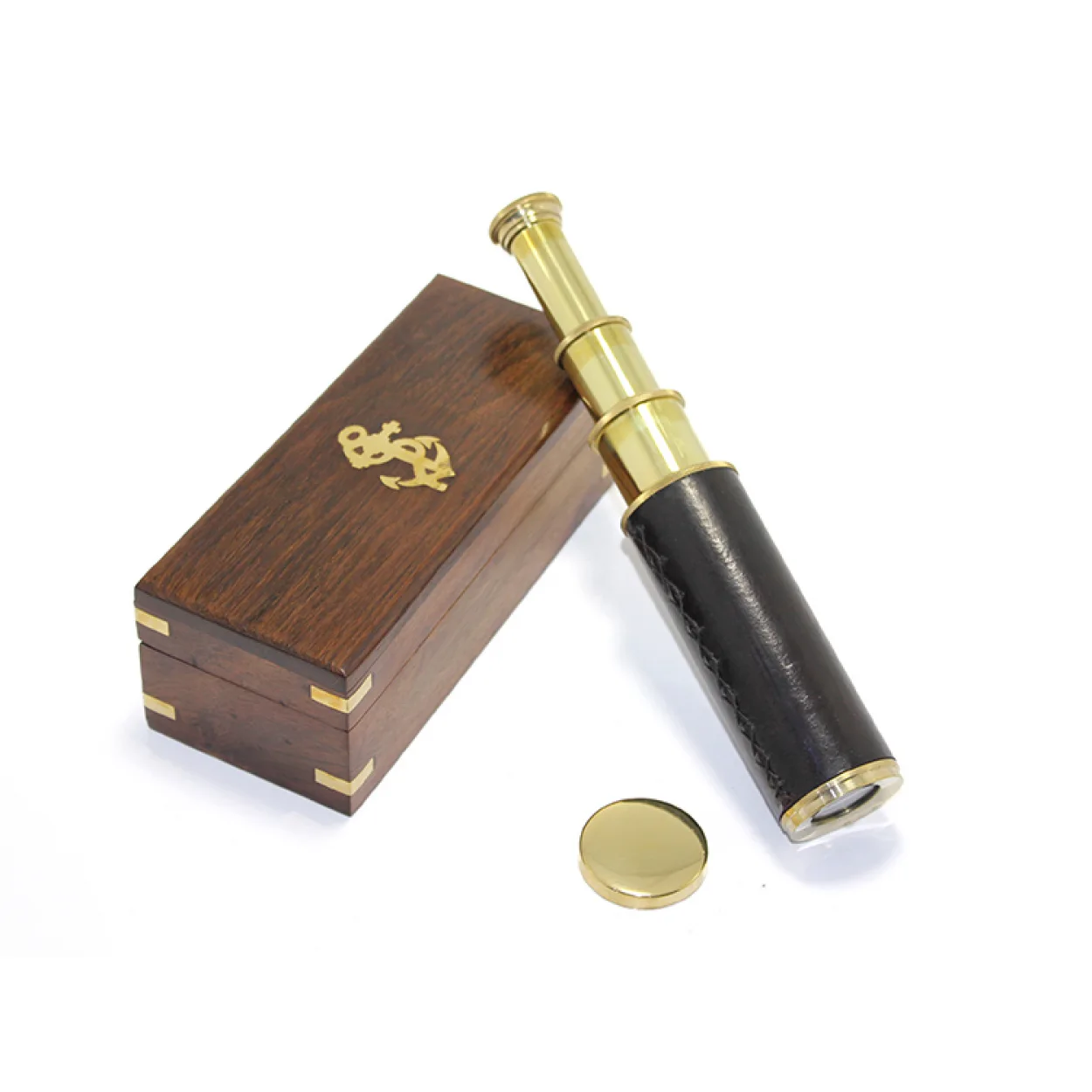 Nostaljik Ahşap Kutulu Denizci Temalı Pirinç Dürbün | Koleksiyonluk Dekoratif Obje Nostaljik Ahşap Kutulu Denizci Temalı Pirinç Dürbün | Koleksiyonluk Dekoratif Obje