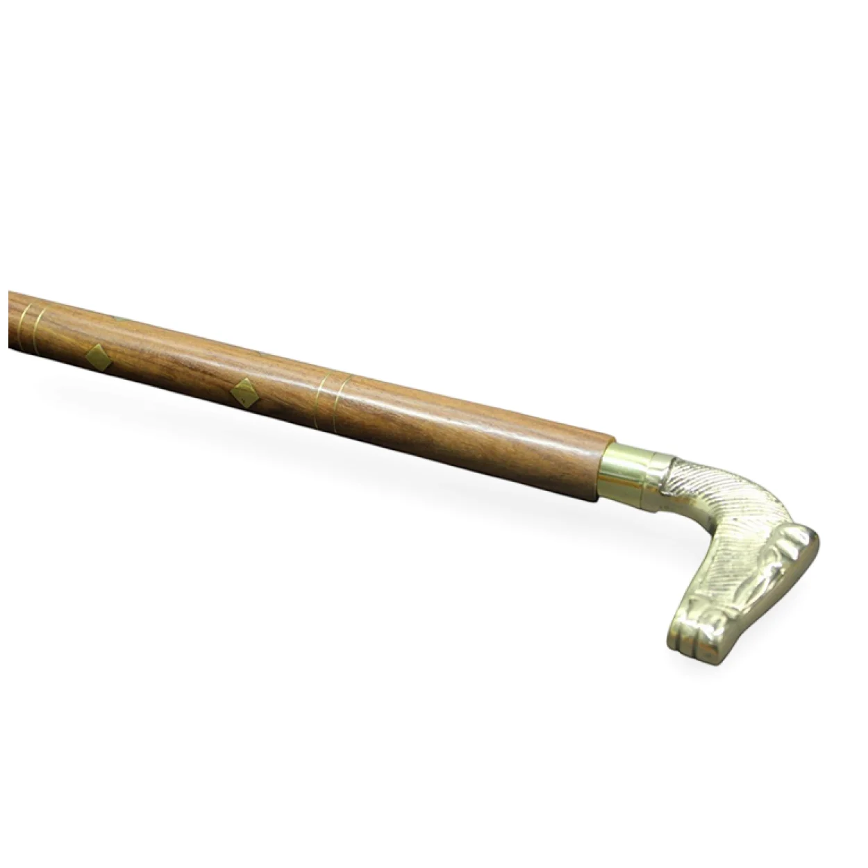 El Yapımı Pirinç At Büstü Detaylı Şık Baston – 100 cm Boyutunda, Klasik ve Ergonomik Tasarım El Yapımı Pirinç At Büstü Detaylı Şık Baston – 100 cm Boyutunda, Klasik ve Ergonomik Tasarım