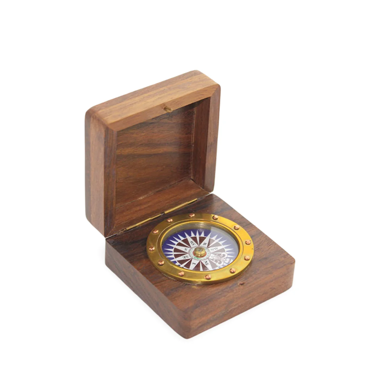 El Yapımı Ahşap Kutulu Antik Pirinç Pusula – Vintage Denizci Temalı Dekoratif Hediye El Yapımı Ahşap Kutulu Antik Pirinç Pusula – Vintage Denizci Temalı Dekoratif Hediye